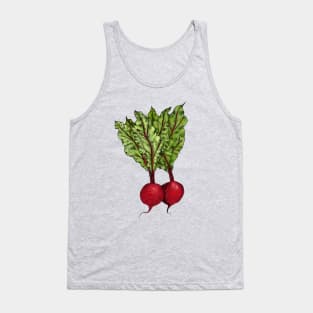 Beets Illustration Vintage Style Tank Top